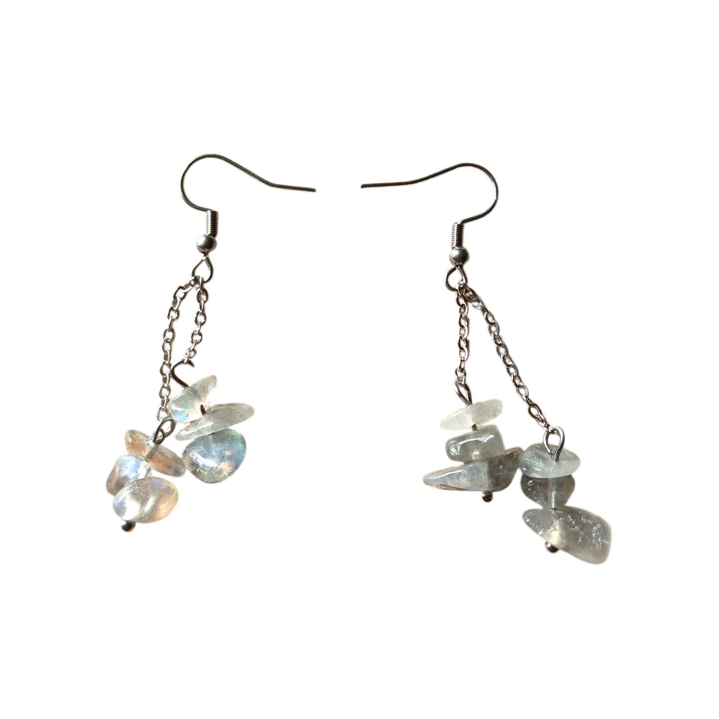 Boucles d'oreilles baroque en Améthyste, Aventurine verte ou Labradorite