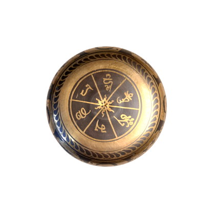 Bol chantant "cinq bouddhas" 12 cm ou 16 cm