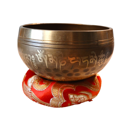 Bol chantant tibétain "om" 8 cm