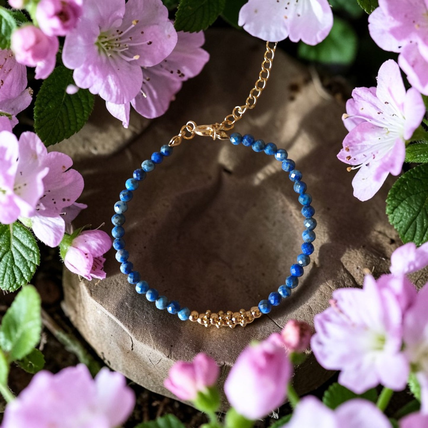 Bracelet "Aléa" en Lapis Lazuli