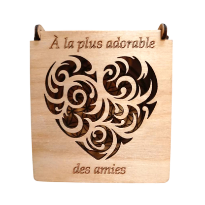 Boîte cœur tribal