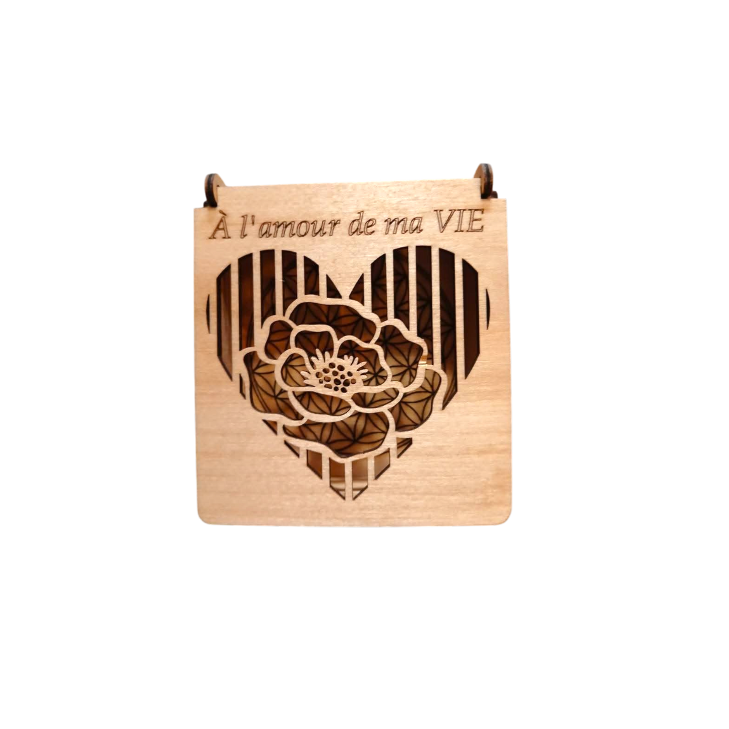 Boîte cœur coquelicot