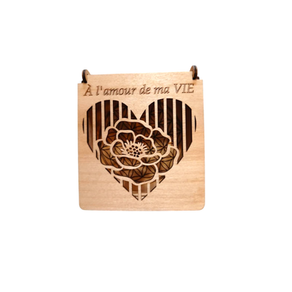 Boîte cœur coquelicot