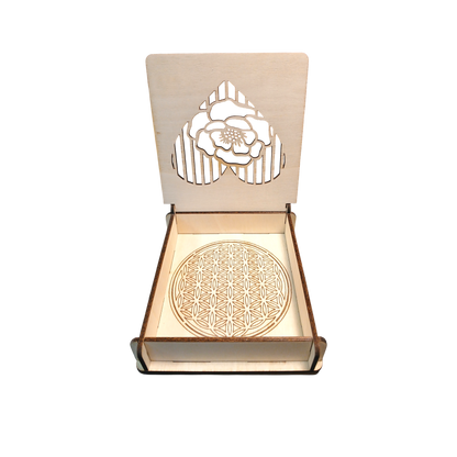 Boîte cœur coquelicot