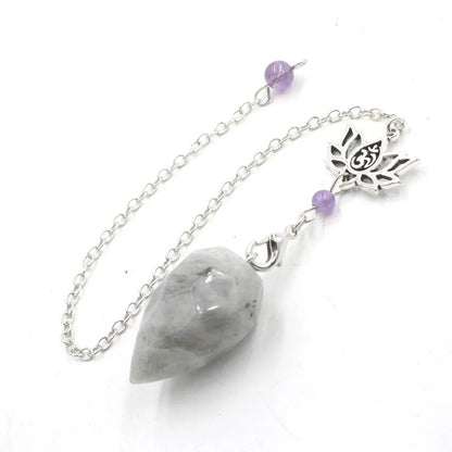 Pendule en pierre naturelle "Lotus & Om "