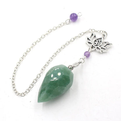 Pendule en pierre naturelle "Lotus & Om "