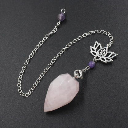 Pendule en pierre naturelle "Lotus & Om "