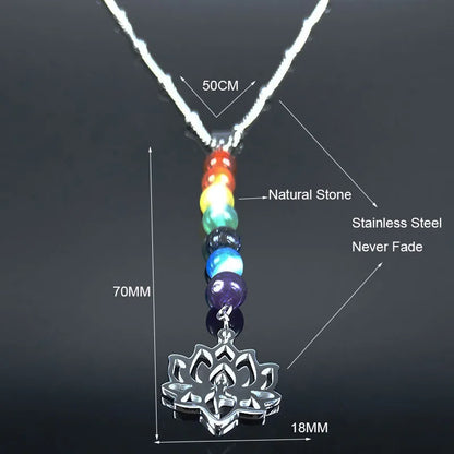 Collier 7 Chakras "Harmonie Lotus"