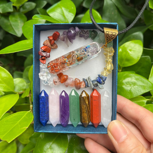Coffret 7 chakras d'alignement énergétique