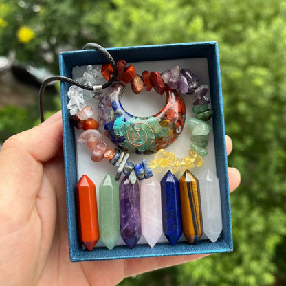 Coffret 7 chakras d'alignement énergétique