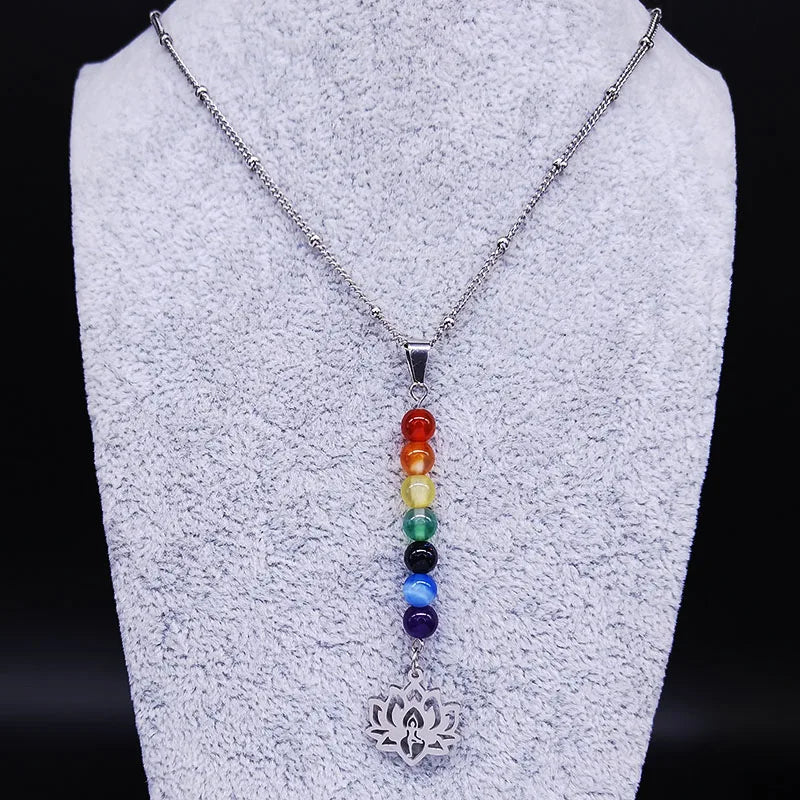 Collier 7 Chakras "Harmonie Lotus"