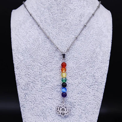 Collier 7 Chakras "Harmonie Lotus"