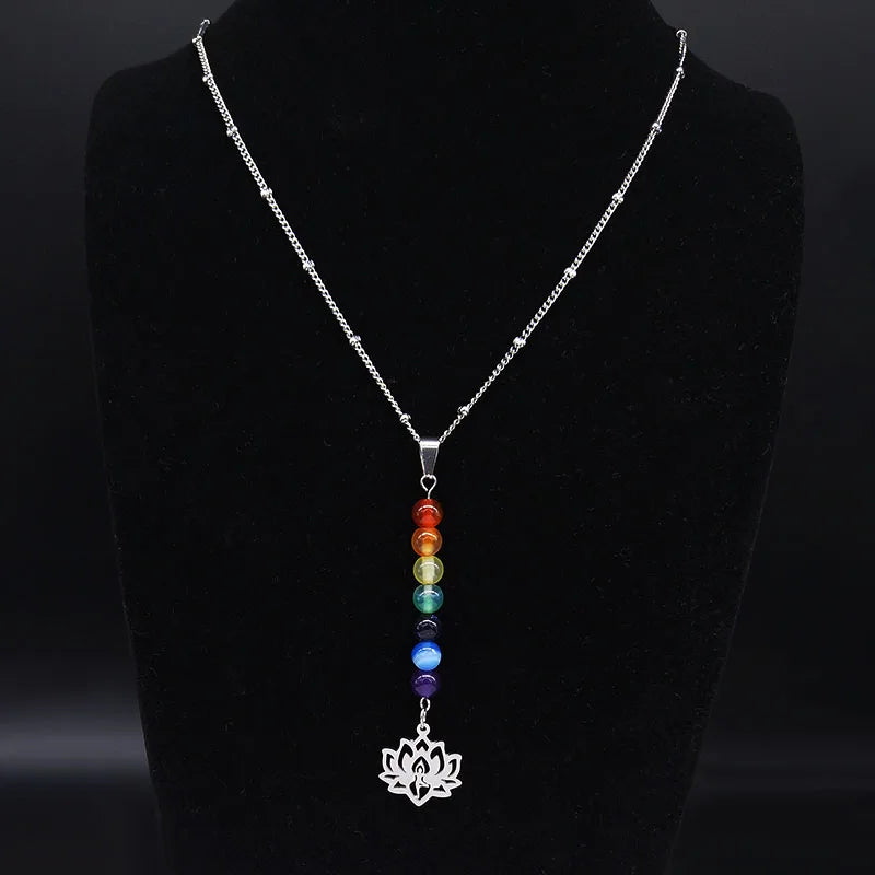 Collier 7 Chakras "Harmonie Lotus"