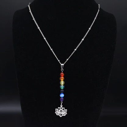 Collier 7 Chakras "Harmonie Lotus"