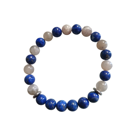 Bracelet Lapis-lazuli & Labradorite - "Voie Intérieure"