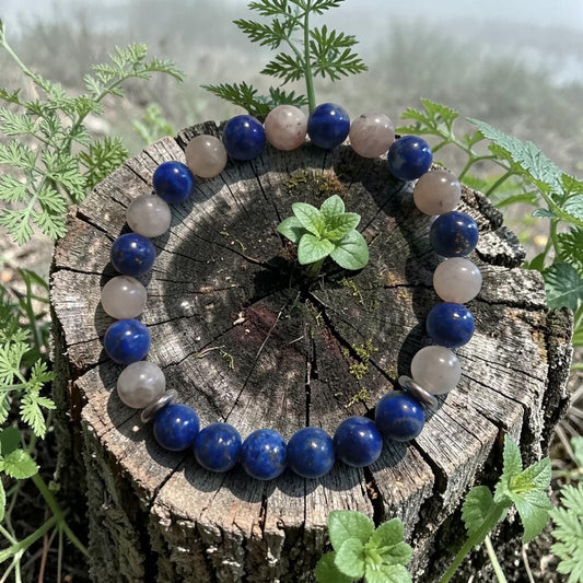 Bracelet Lapis-lazuli & Labradorite - "Voie Intérieure"