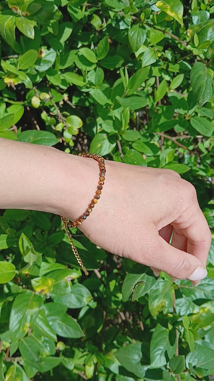 Bracelet "Aléa" en œil de tigre