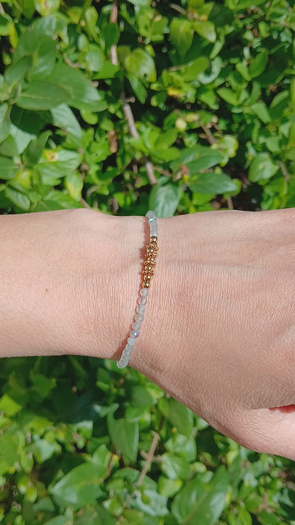 Bracelet "Aléa" en Labradorite